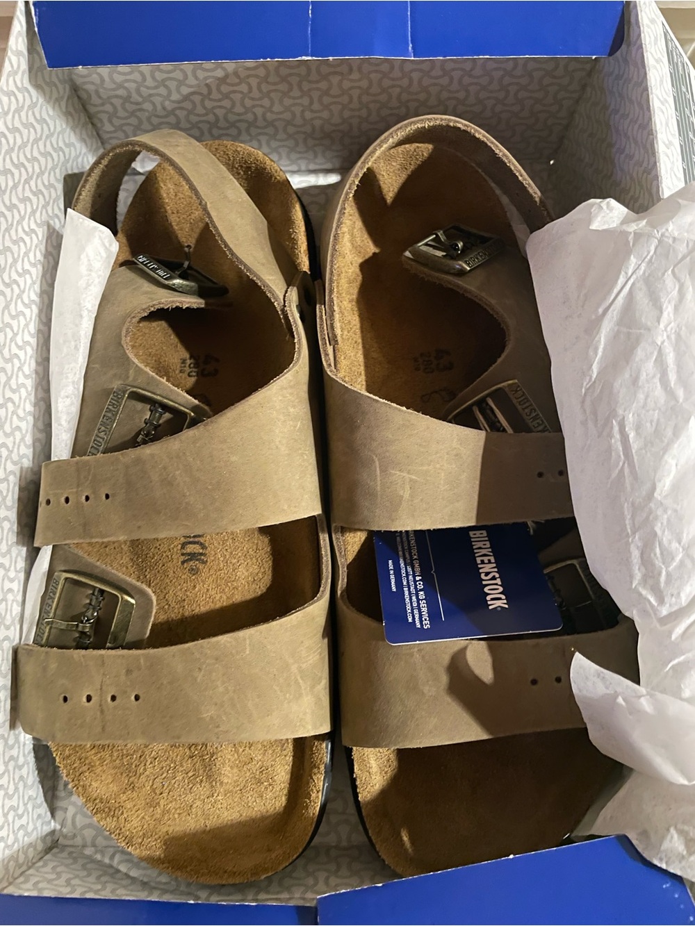Birkenstock Men's Milano CT Sandals in Faded Khaki
